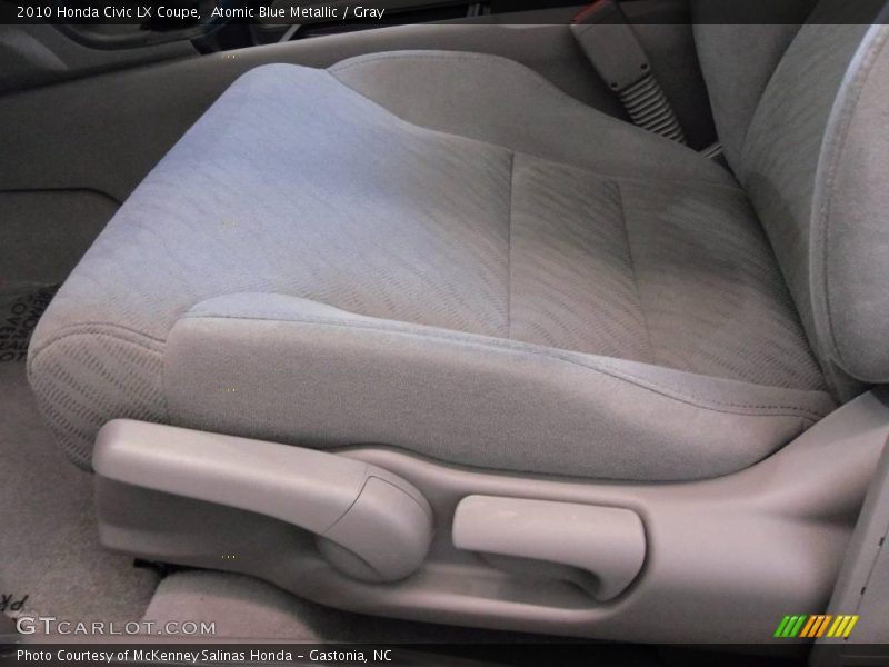 Atomic Blue Metallic / Gray 2010 Honda Civic LX Coupe