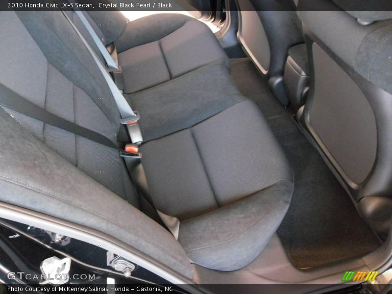 Crystal Black Pearl / Black 2010 Honda Civic LX-S Sedan