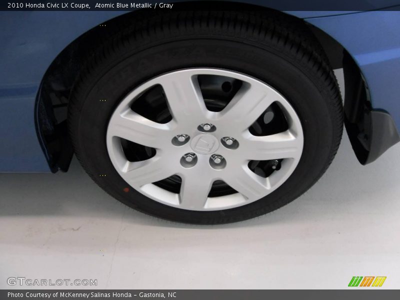 Atomic Blue Metallic / Gray 2010 Honda Civic LX Coupe