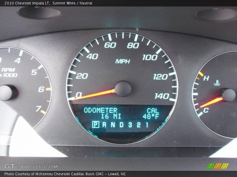 Summit White / Neutral 2010 Chevrolet Impala LT