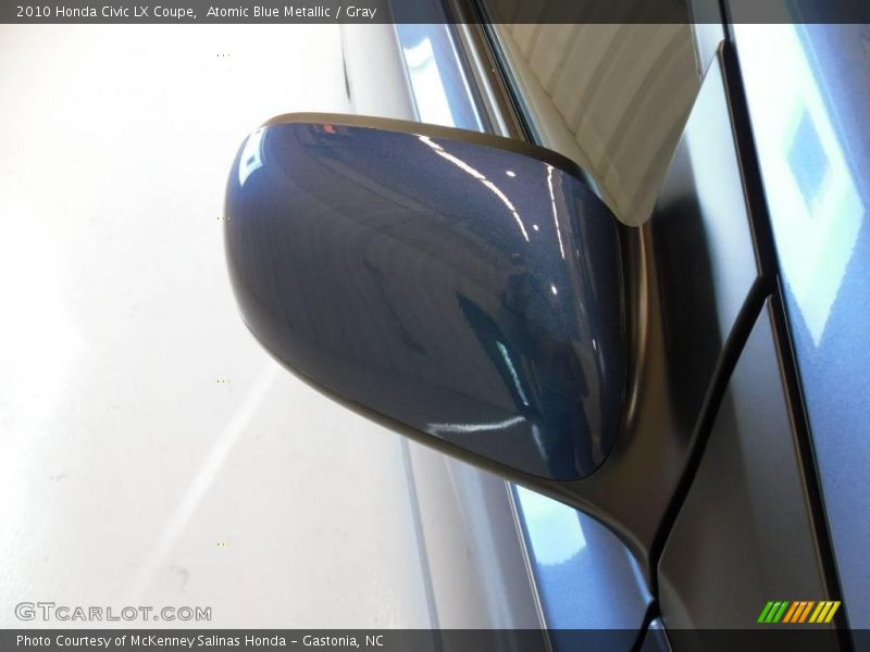 Atomic Blue Metallic / Gray 2010 Honda Civic LX Coupe