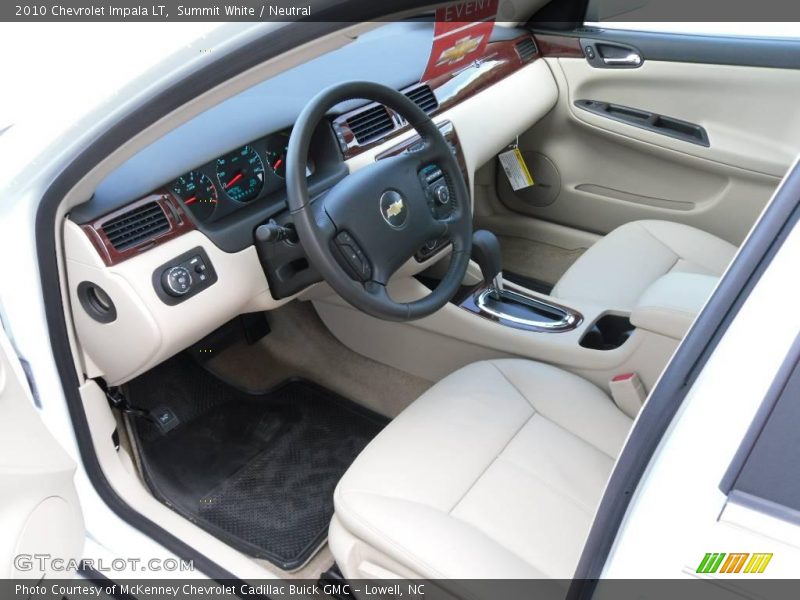 Summit White / Neutral 2010 Chevrolet Impala LT