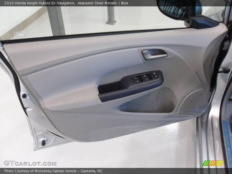 Alabaster Silver Metallic / Blue 2010 Honda Insight Hybrid EX Navigation
