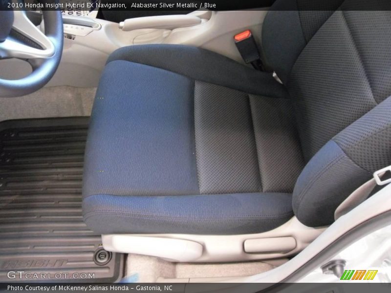 Alabaster Silver Metallic / Blue 2010 Honda Insight Hybrid EX Navigation