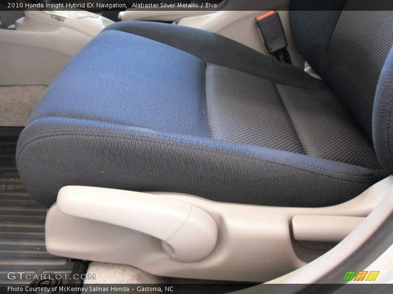 Alabaster Silver Metallic / Blue 2010 Honda Insight Hybrid EX Navigation