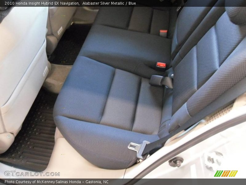 Alabaster Silver Metallic / Blue 2010 Honda Insight Hybrid EX Navigation