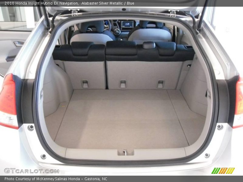 Alabaster Silver Metallic / Blue 2010 Honda Insight Hybrid EX Navigation