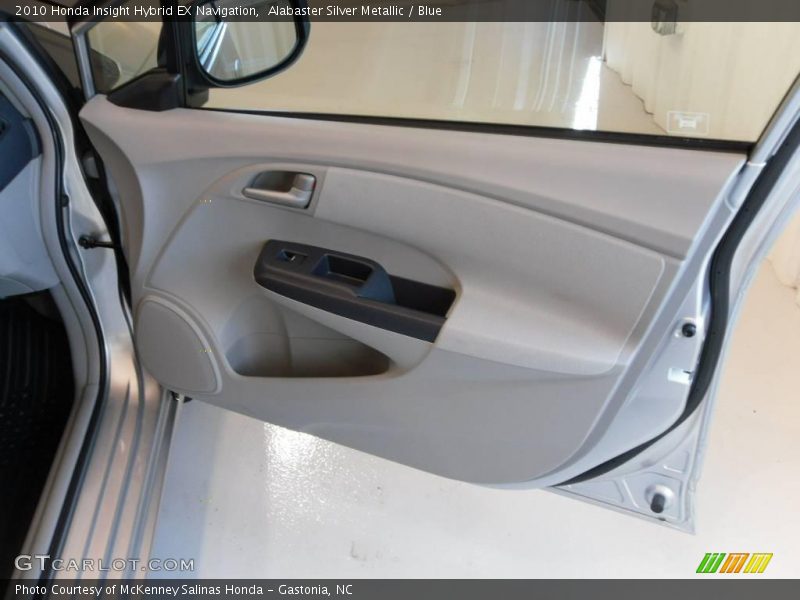 Alabaster Silver Metallic / Blue 2010 Honda Insight Hybrid EX Navigation