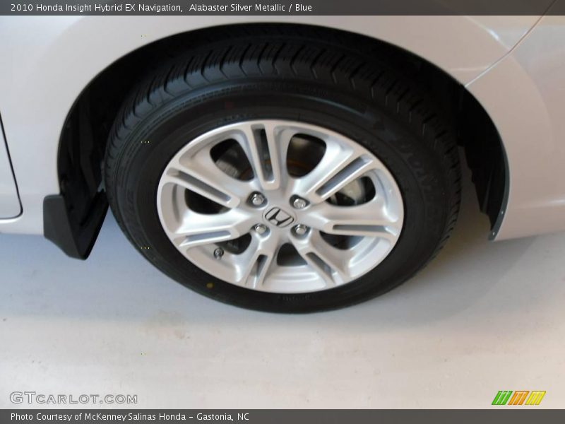 Alabaster Silver Metallic / Blue 2010 Honda Insight Hybrid EX Navigation