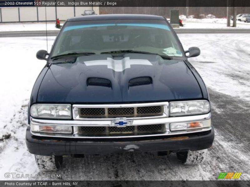 Indigo Blue Metallic / Beige 2002 Chevrolet S10 Regular Cab