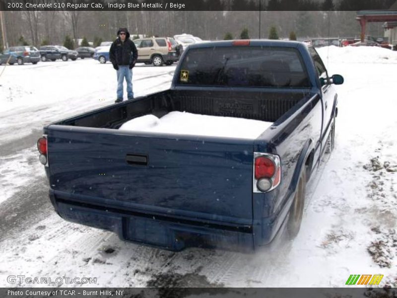 Indigo Blue Metallic / Beige 2002 Chevrolet S10 Regular Cab