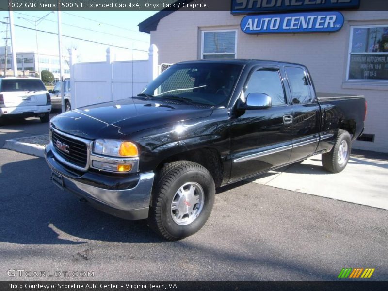 Onyx Black / Graphite 2002 GMC Sierra 1500 SLE Extended Cab 4x4