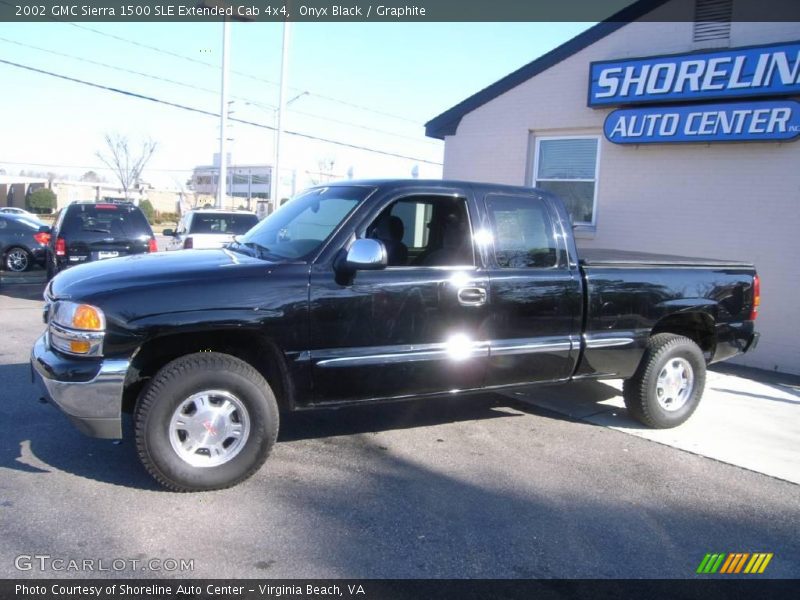 Onyx Black / Graphite 2002 GMC Sierra 1500 SLE Extended Cab 4x4