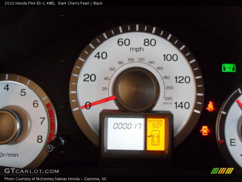 Dark Cherry Pearl / Black 2010 Honda Pilot EX-L 4WD