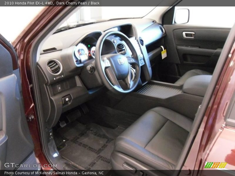 Dark Cherry Pearl / Black 2010 Honda Pilot EX-L 4WD