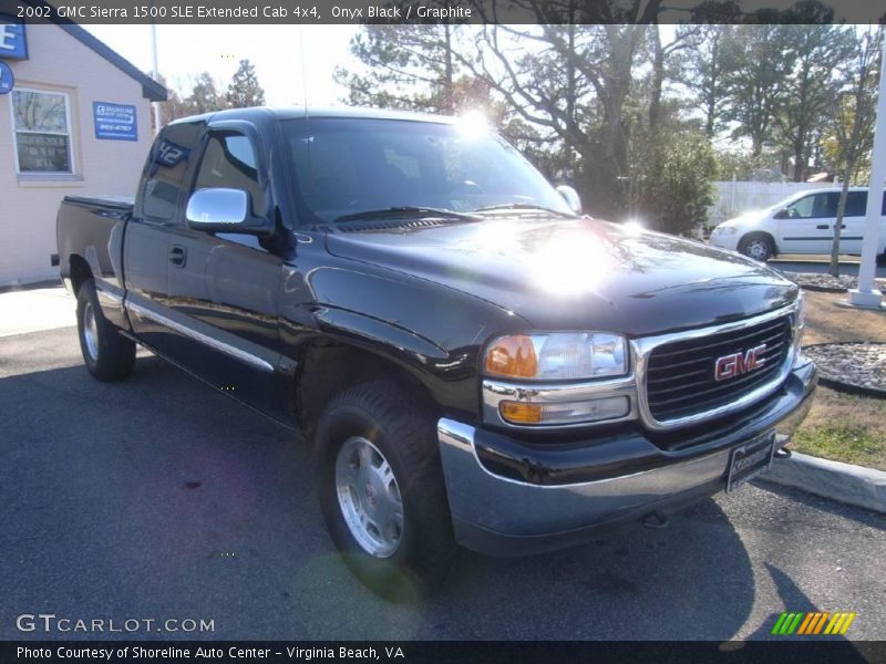 Onyx Black / Graphite 2002 GMC Sierra 1500 SLE Extended Cab 4x4