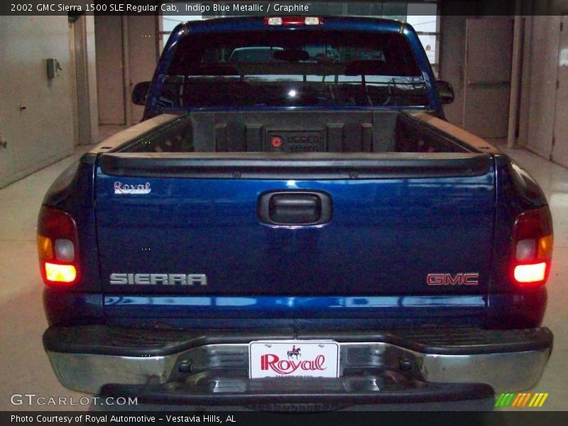 Indigo Blue Metallic / Graphite 2002 GMC Sierra 1500 SLE Regular Cab