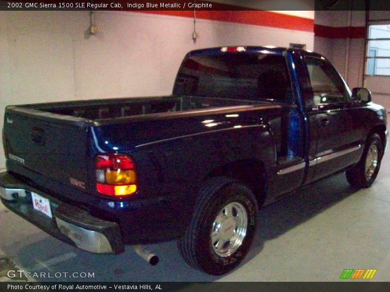 Indigo Blue Metallic / Graphite 2002 GMC Sierra 1500 SLE Regular Cab