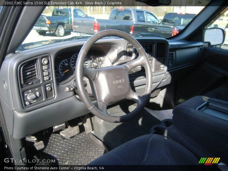 Onyx Black / Graphite 2002 GMC Sierra 1500 SLE Extended Cab 4x4