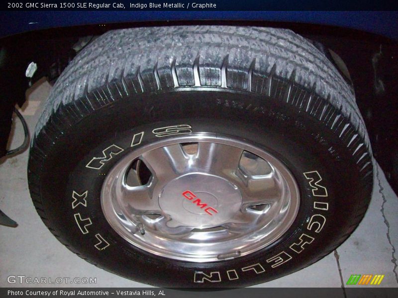 Indigo Blue Metallic / Graphite 2002 GMC Sierra 1500 SLE Regular Cab