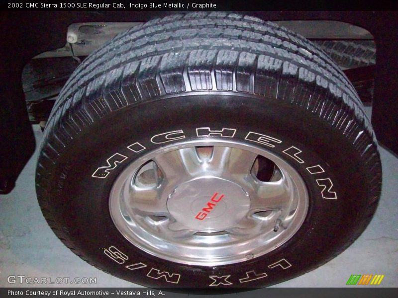 Indigo Blue Metallic / Graphite 2002 GMC Sierra 1500 SLE Regular Cab