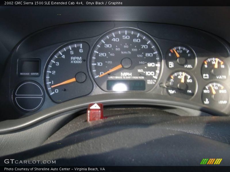 Onyx Black / Graphite 2002 GMC Sierra 1500 SLE Extended Cab 4x4