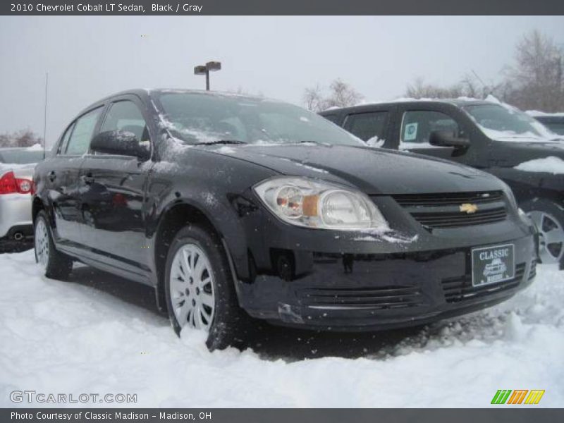 Black / Gray 2010 Chevrolet Cobalt LT Sedan