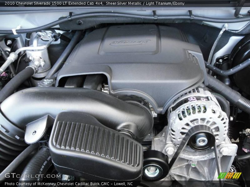 Sheer Silver Metallic / Light Titanium/Ebony 2010 Chevrolet Silverado 1500 LT Extended Cab 4x4