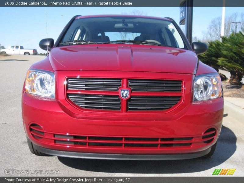 Inferno Red Crystal Pearl / Pastel Pebble Beige 2009 Dodge Caliber SE