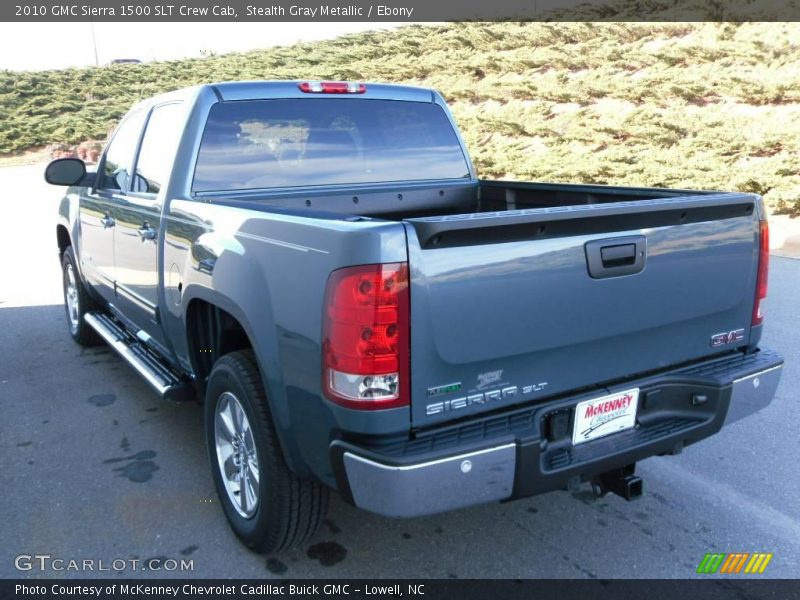 Stealth Gray Metallic / Ebony 2010 GMC Sierra 1500 SLT Crew Cab