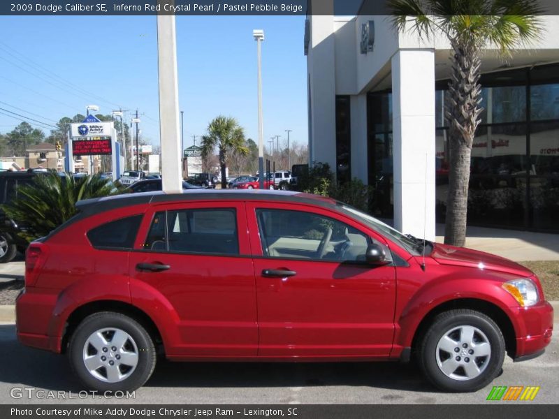 Inferno Red Crystal Pearl / Pastel Pebble Beige 2009 Dodge Caliber SE
