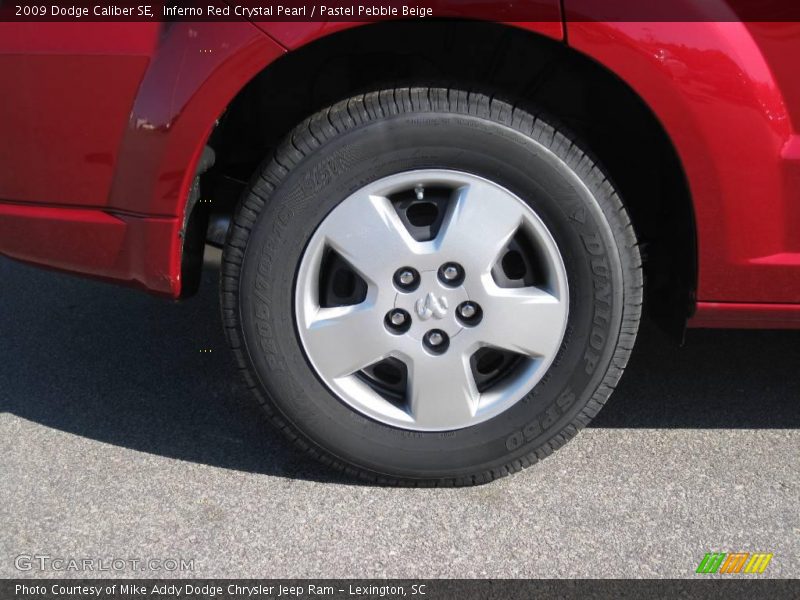Inferno Red Crystal Pearl / Pastel Pebble Beige 2009 Dodge Caliber SE