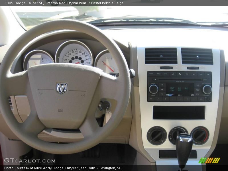 Inferno Red Crystal Pearl / Pastel Pebble Beige 2009 Dodge Caliber SE