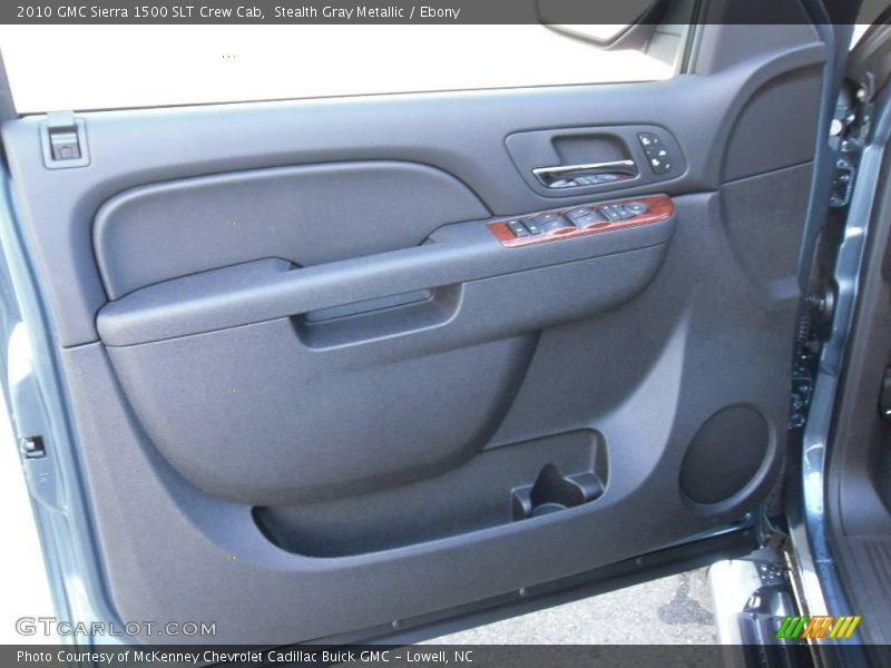 Stealth Gray Metallic / Ebony 2010 GMC Sierra 1500 SLT Crew Cab
