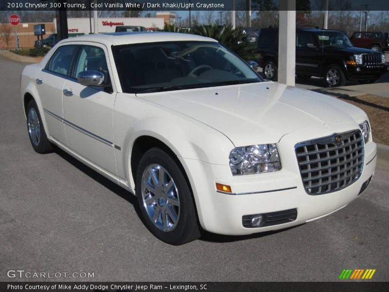 Cool Vanilla White / Dark Khaki/Light Graystone 2010 Chrysler 300 Touring