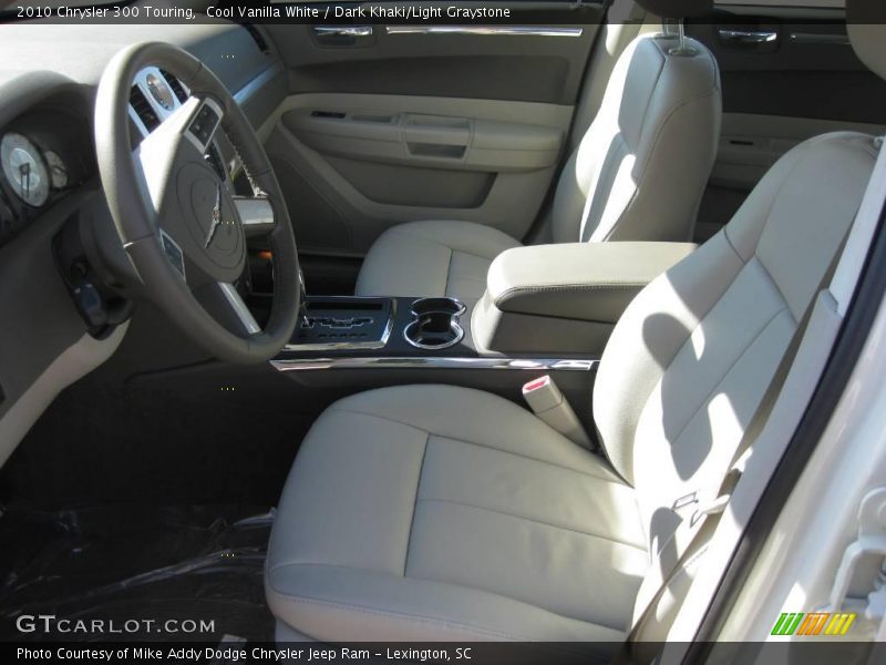 Cool Vanilla White / Dark Khaki/Light Graystone 2010 Chrysler 300 Touring