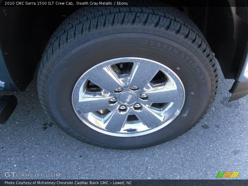 Stealth Gray Metallic / Ebony 2010 GMC Sierra 1500 SLT Crew Cab