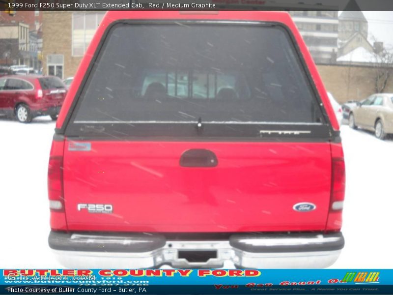 Red / Medium Graphite 1999 Ford F250 Super Duty XLT Extended Cab