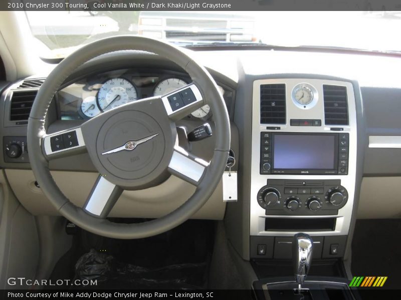 Cool Vanilla White / Dark Khaki/Light Graystone 2010 Chrysler 300 Touring