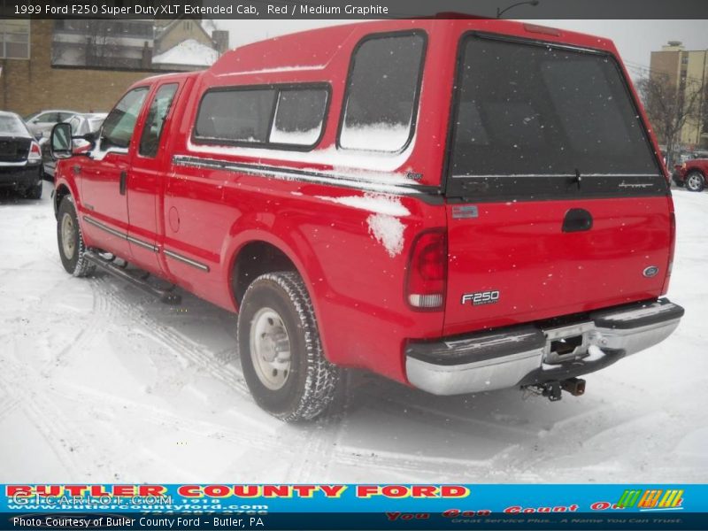 Red / Medium Graphite 1999 Ford F250 Super Duty XLT Extended Cab