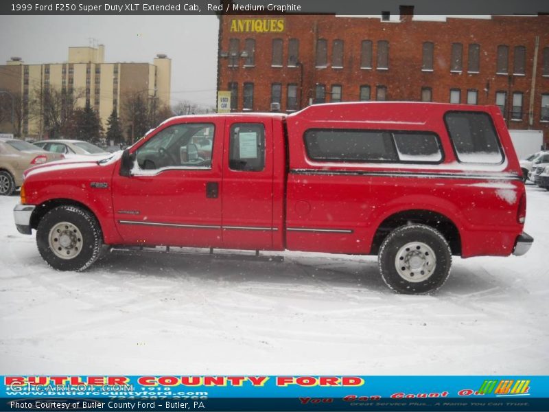 Red / Medium Graphite 1999 Ford F250 Super Duty XLT Extended Cab