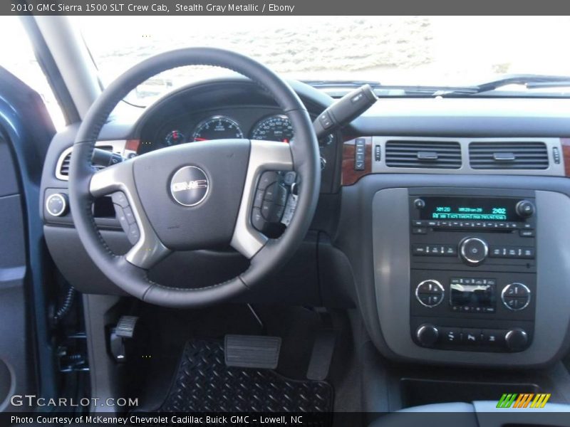 Stealth Gray Metallic / Ebony 2010 GMC Sierra 1500 SLT Crew Cab