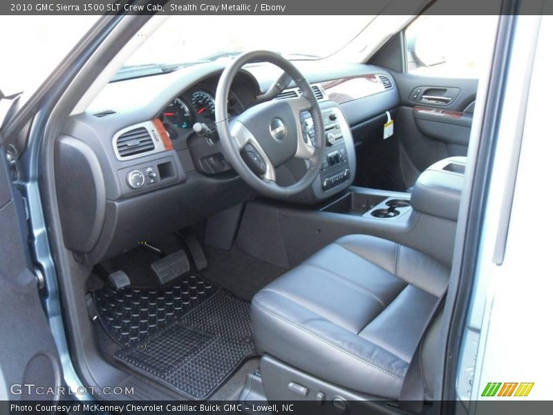 Stealth Gray Metallic / Ebony 2010 GMC Sierra 1500 SLT Crew Cab