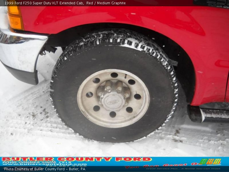 Red / Medium Graphite 1999 Ford F250 Super Duty XLT Extended Cab
