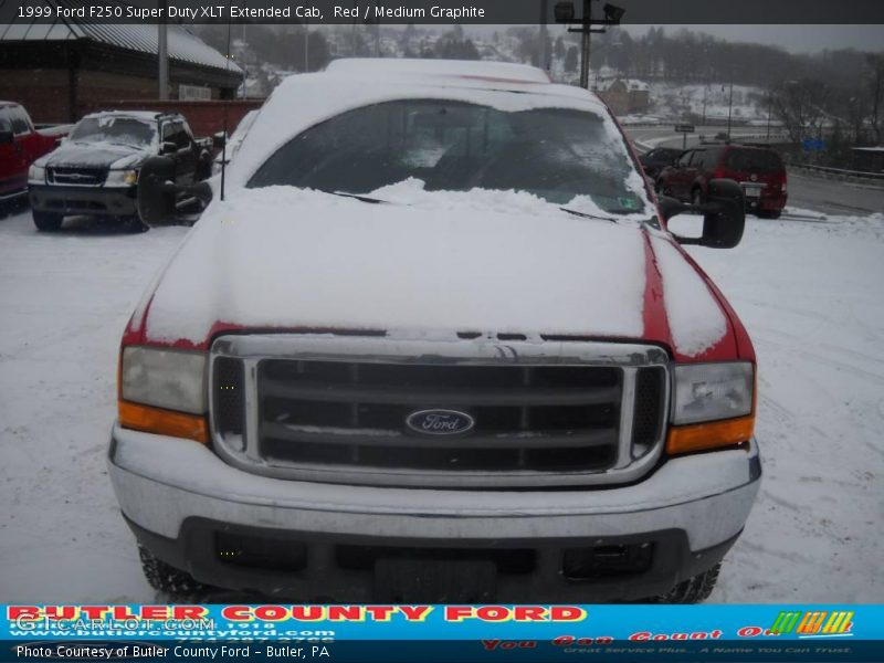 Red / Medium Graphite 1999 Ford F250 Super Duty XLT Extended Cab