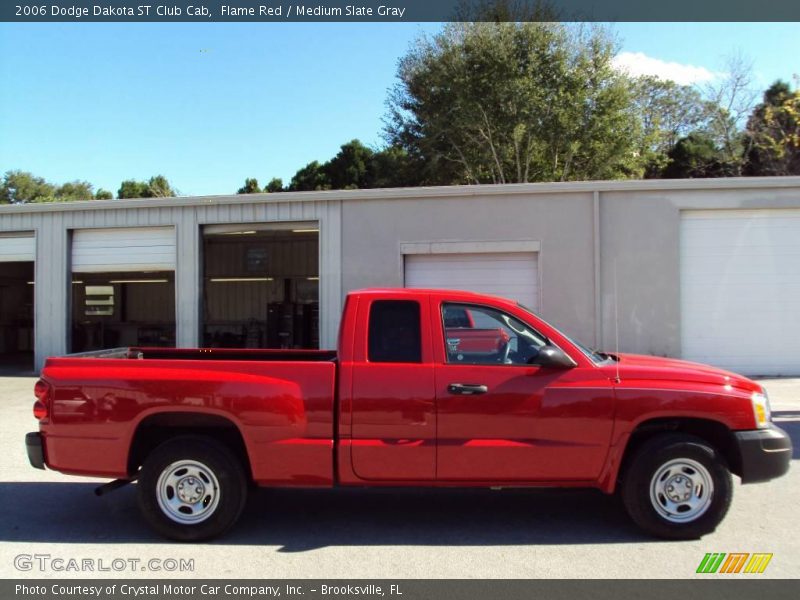 Flame Red / Medium Slate Gray 2006 Dodge Dakota ST Club Cab