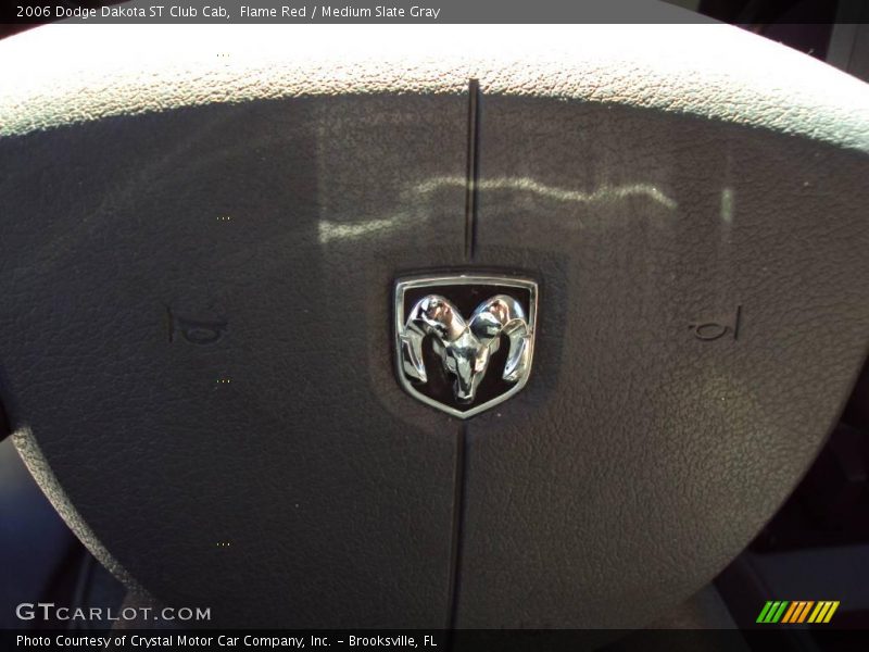 Flame Red / Medium Slate Gray 2006 Dodge Dakota ST Club Cab
