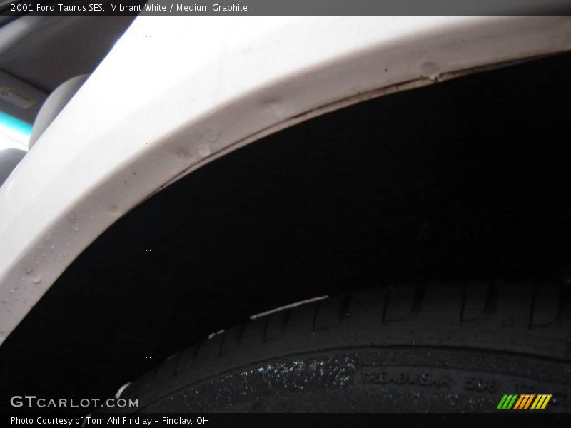 Vibrant White / Medium Graphite 2001 Ford Taurus SES