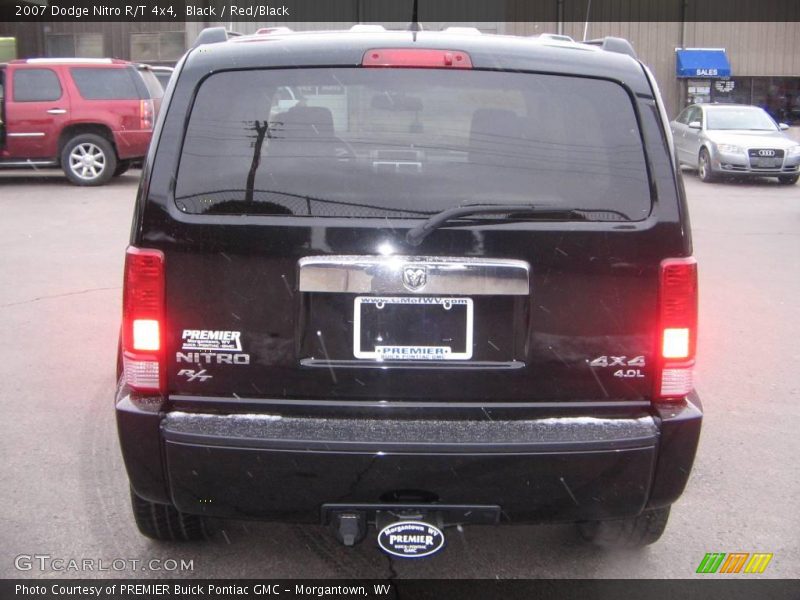 Black / Red/Black 2007 Dodge Nitro R/T 4x4