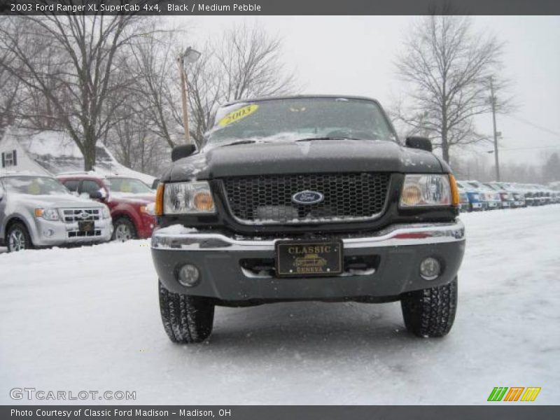 Black / Medium Pebble 2003 Ford Ranger XL SuperCab 4x4
